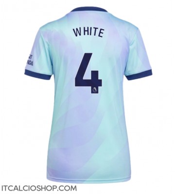 Arsenal Ben White #4 Terza Maglia Femmina 2024-25 Manica Corta